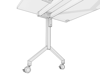 Système de verrouillage vertical pour la table NOVA