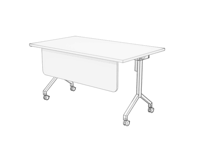 Voile de fond mélaminé pour la table NOVA